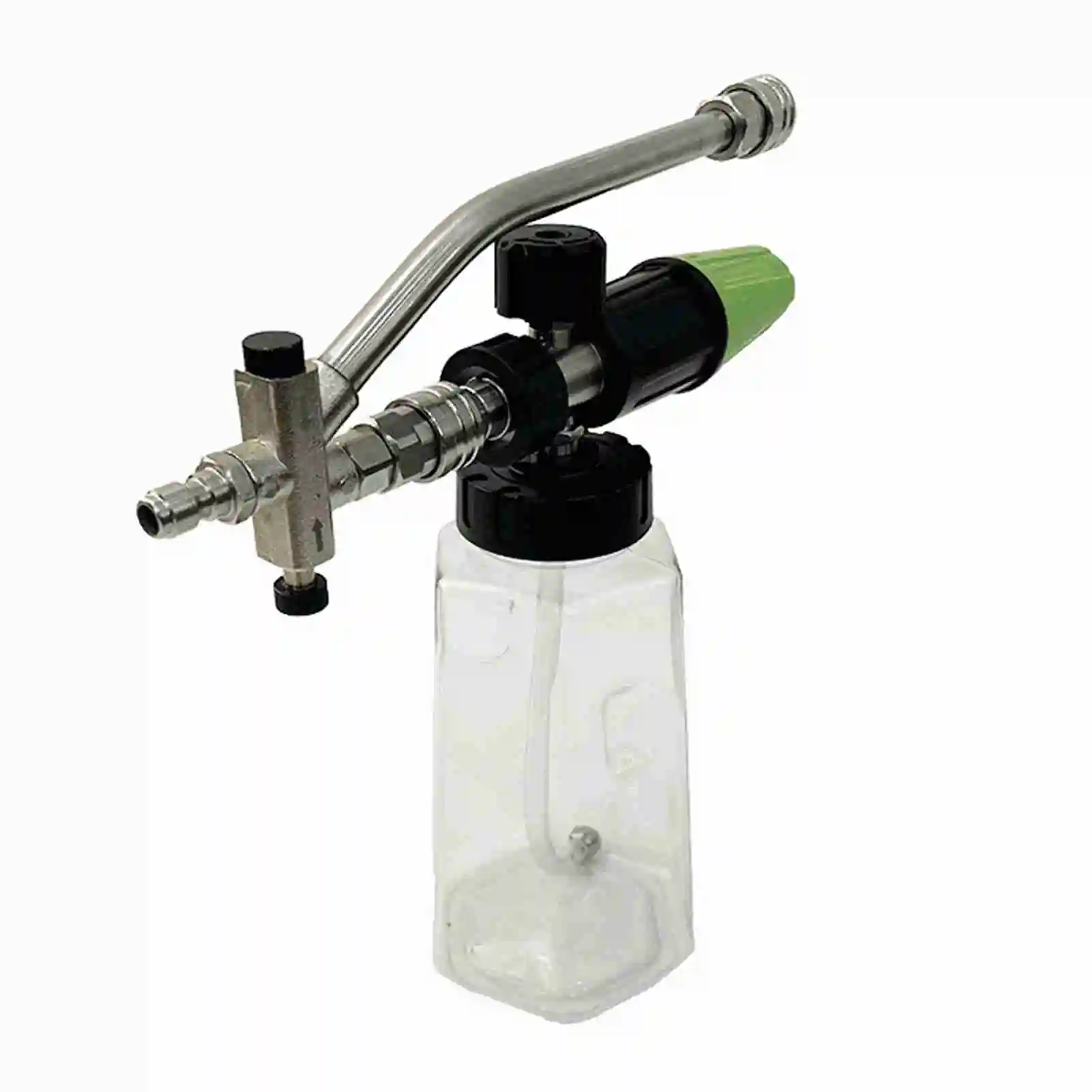 Пенная пушка для мойки высокого давления — двойной разъем 1/4 дюйма, быстроразъемное соединение, 1 л, прозрачная бутылка, автомобильный пенопластовый аппарат
Пенная пушка для мойки высокого давления — двойной разъем 1/4 дюйма, быстроразъемное соединение, 1 л, прозрачная бутылка, автомобильный пенопластовый аппарат