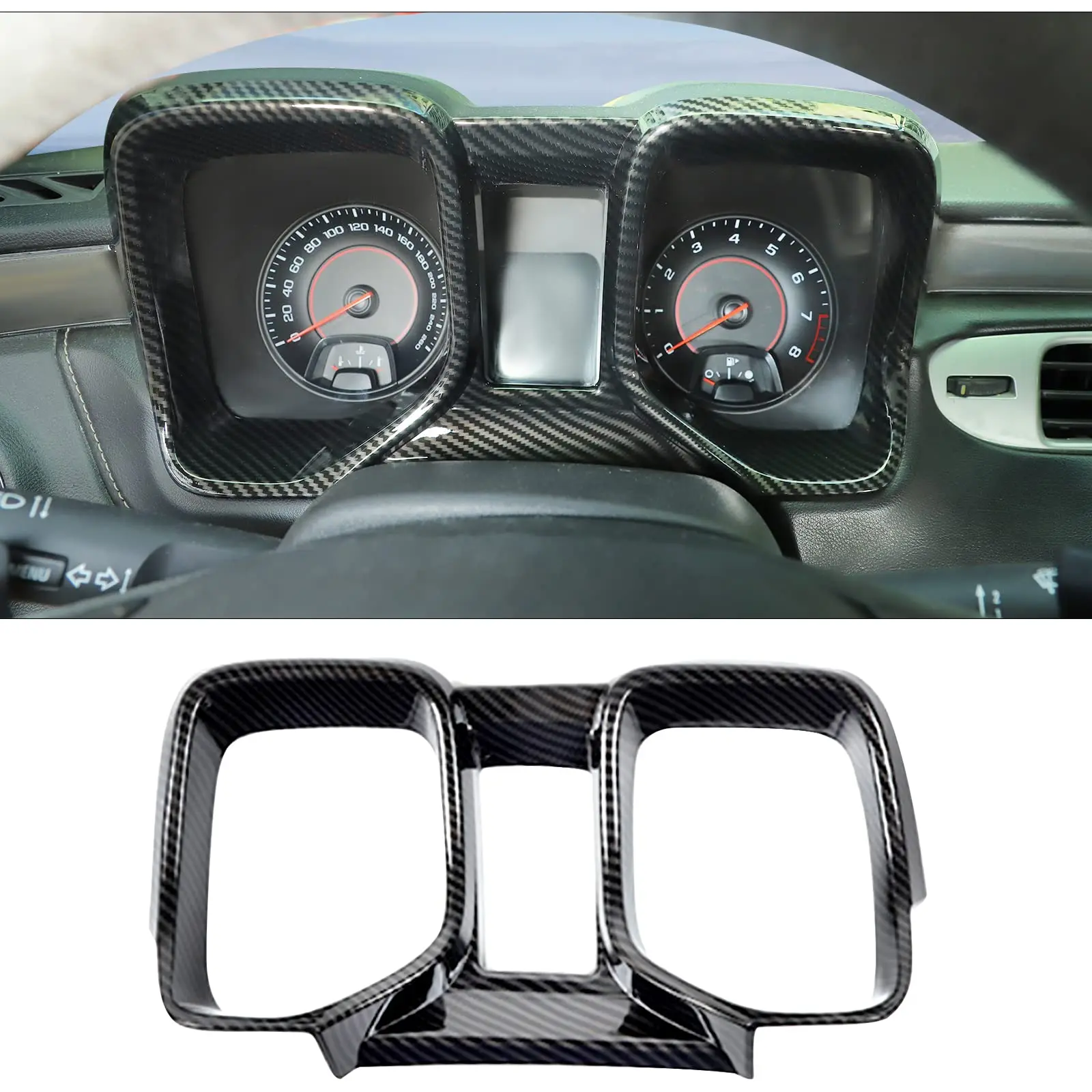 Carbon Fiber Dashboard Trim Panel Cover For 2010-2015 Camaro Interior Gauge Surround Decor
Carbon Fiber Dashboard Trim Panel Cover For 2010-2015 Camaro Interior Gauge Surround Decor