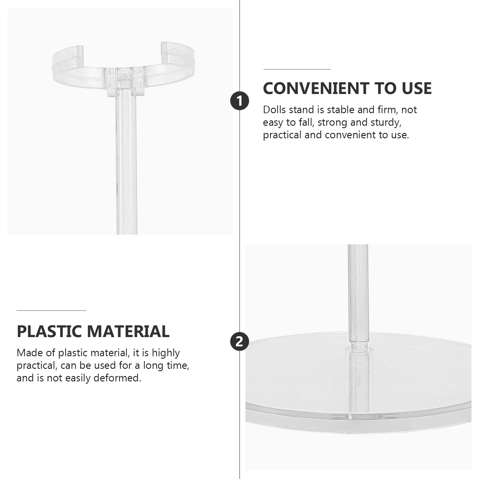 Adjustable Clear Transparent Display Stand Plastic Figure Holder Sturdy Stable Home Showcase Accessory For Figures
Adjustable Clear Transparent Display Stand Plastic Figure Holder Sturdy Stable Home Showcase Accessory For Figures