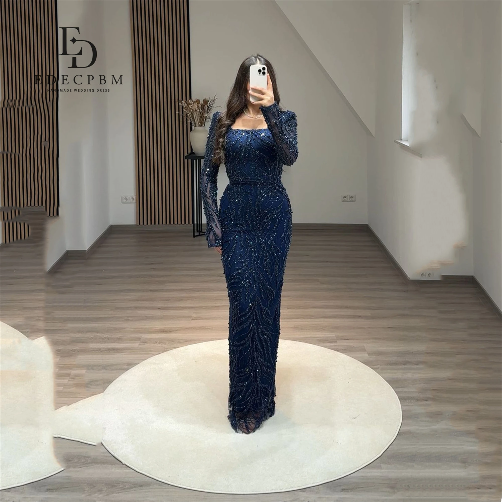 EDECPBM Elegant Luxury Evening Dresses 2025 Lace Bead Embroidery Navy Blue Customized Women's Luxury Evening Dress Brand Mermaid
EDECPBM Elegant Luxury Evening Dresses 2025 Lace Bead Embroidery Navy Blue Customized Women's Luxury Evening Dress Brand Mermaid