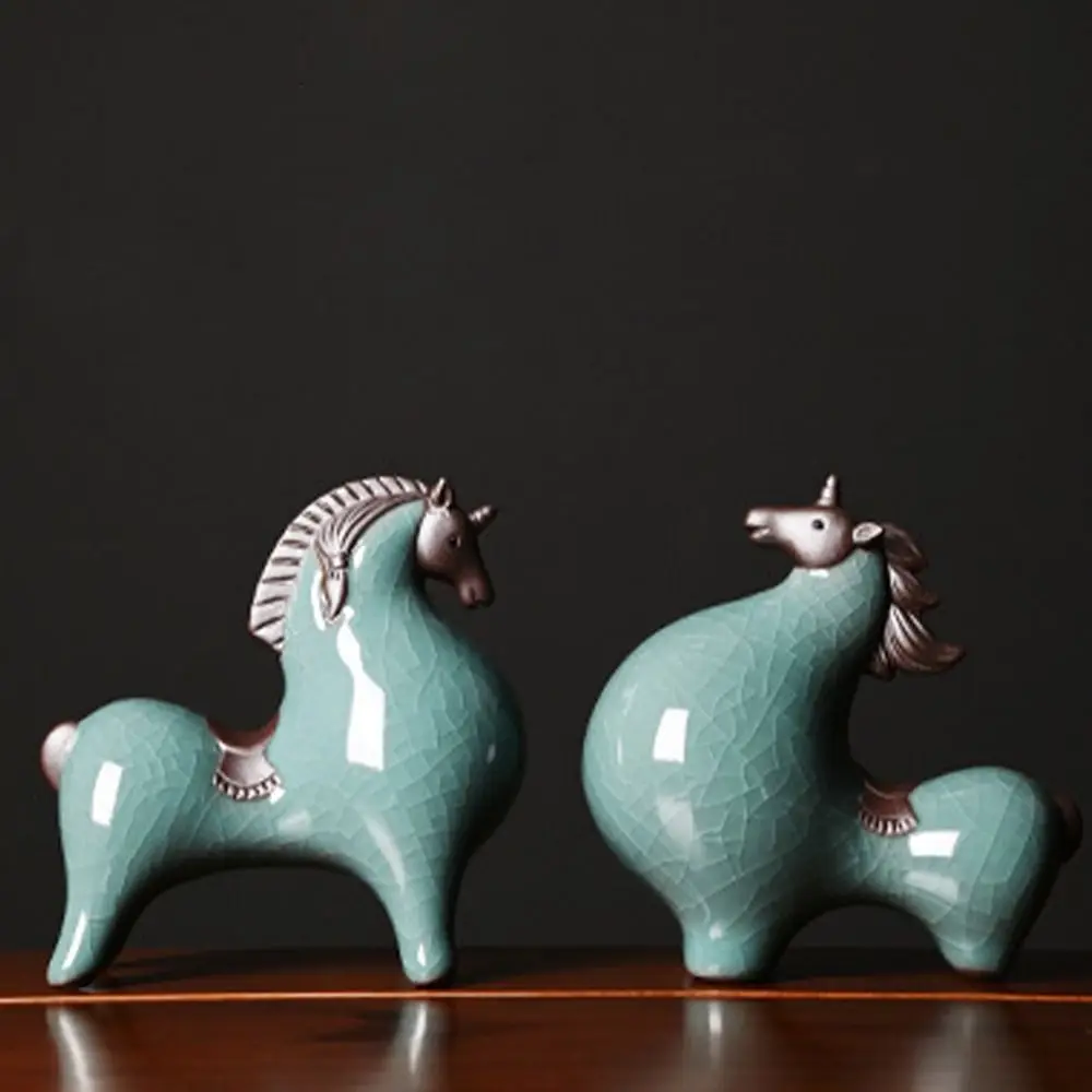 Desktop Ornament Ceramic Horse Statue Modern Cute Animal Sculpture Handicraft Creative Miniatures Figurine Office
Desktop Ornament Ceramic Horse Statue Modern Cute Animal Sculpture Handicraft Creative Miniatures Figurine Office