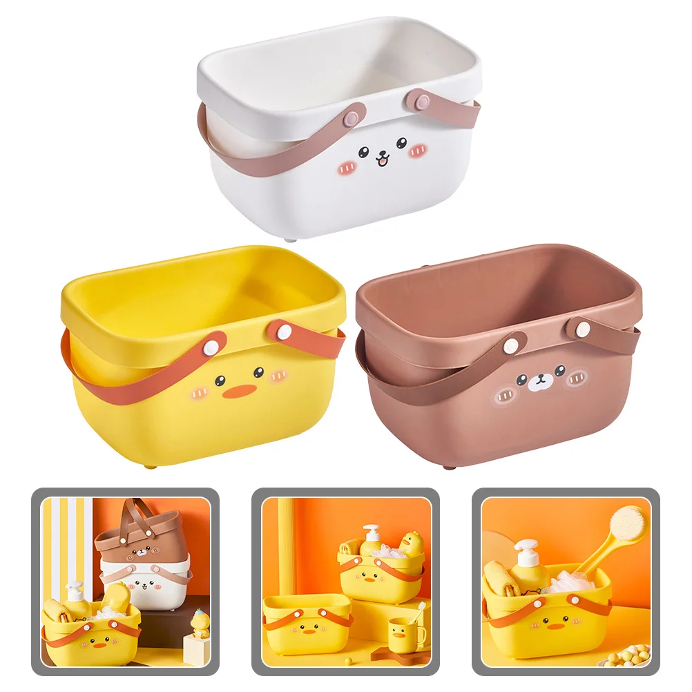 3Pcs Cartoon Face Shower Basket Premium PP Portable Storage Basket for Bathroom Kitchen Bedroom Home Organization Large Capacity
3Pcs Cartoon Face Shower Basket Premium PP Portable Storage Basket for Bathroom Kitchen Bedroom Home Organization Large Capacity