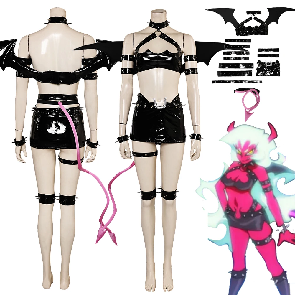 Scanty Daemon Cosplay Lingerie Anime Panty And Stocking Cosplay Costume Disguise For Female Adult Halloween Carnival Suit
Scanty Daemon Cosplay Lingerie Anime Panty And Stocking Cosplay Costume Disguise For Female Adult Halloween Carnival Suit