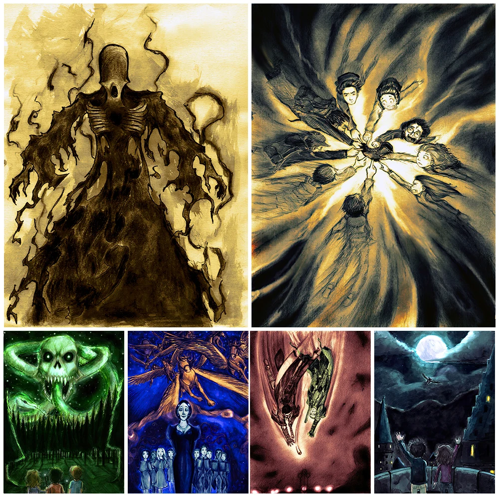 The Dementor And Snake Demon Vintage Wall Art Canvas Painting The Witchcraft World Of Wizards Art Poster Print Home Decoration
The Dementor And Snake Demon Vintage Wall Art Canvas Painting The Witchcraft World Of Wizards Art Poster Print Home Decoration