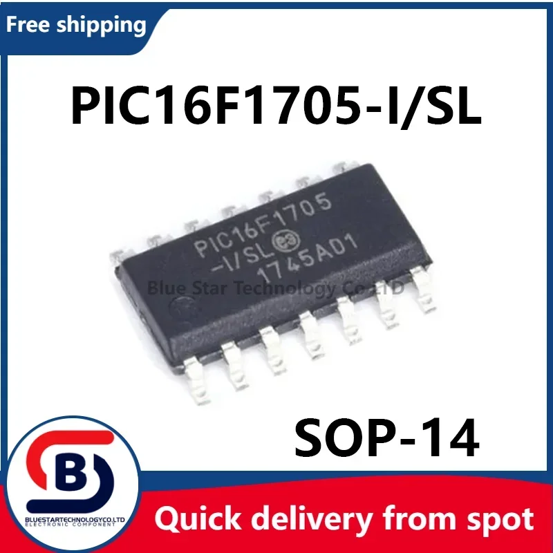 Free Shipping 10-50pcs/lots PIC16F1705-I/SL PIC16F1705 16F1705 SOP14 Quick delivery from spot
Free Shipping 10-50pcs/lots PIC16F1705-I/SL PIC16F1705 16F1705 SOP14 Quick delivery from spot