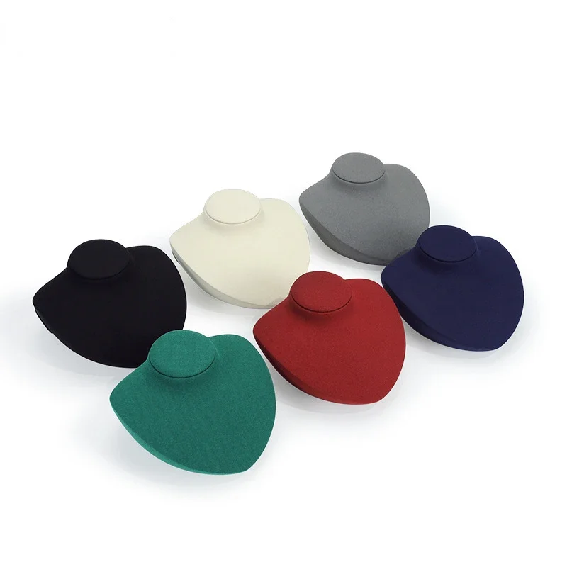 Microfiber portrait neck model necklace pendant display stand Horizontal window jewelry display portrait seat
Microfiber portrait neck model necklace pendant display stand Horizontal window jewelry display portrait seat