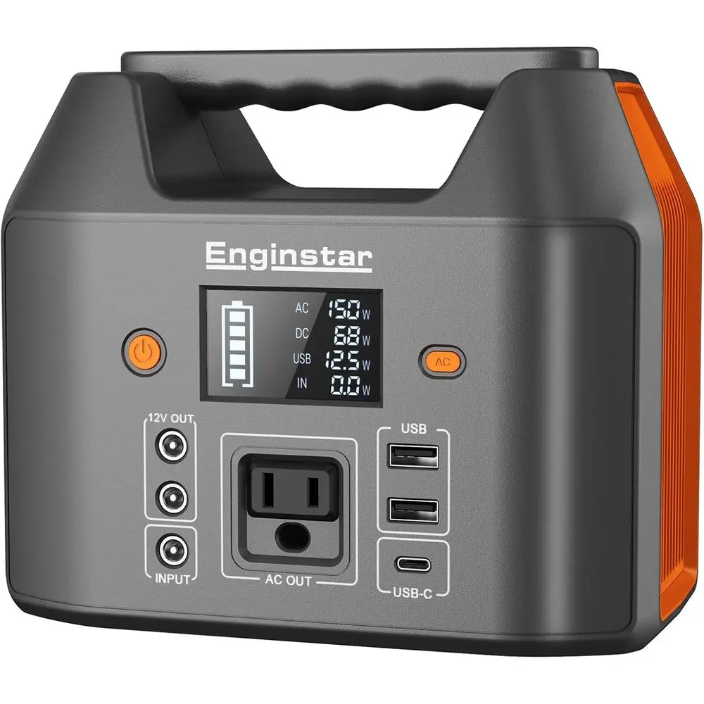 150W 110V 155Wh Portable Power Bank with AC Outlet for Laptops and Camping
150W 110V 155Wh Portable Power Bank with AC Outlet for Laptops and Camping