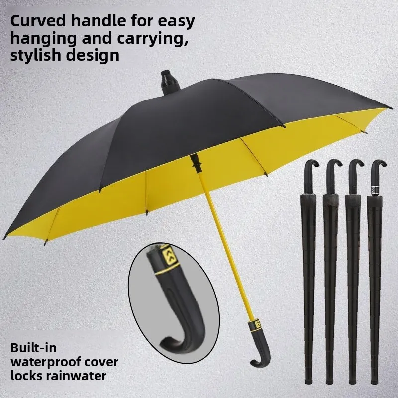 Зонт для гольфа с длинной ручкой, черный, резиновый, водонепроницаемый, прочный, ветрозащитный, большого размера, солнечный дождь, двухместный домашний зонт для ежедневного использования
Зонт для гольфа с длинной ручкой, черный, резиновый, водонепроницаемый, прочный, ветрозащитный, большого размера, солнечный дождь, двухместный домашний зонт для ежедневного использования