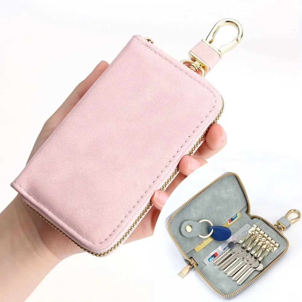 Casual Zipper Closure Keychain Pouch Key Ring Durable Housekeepers Key Holder Waist Hanging Portable Car Key Organizer Card Bag
Casual Zipper Closure Keychain Pouch Key Ring Durable Housekeepers Key Holder Waist Hanging Portable Car Key Organizer Card Bag