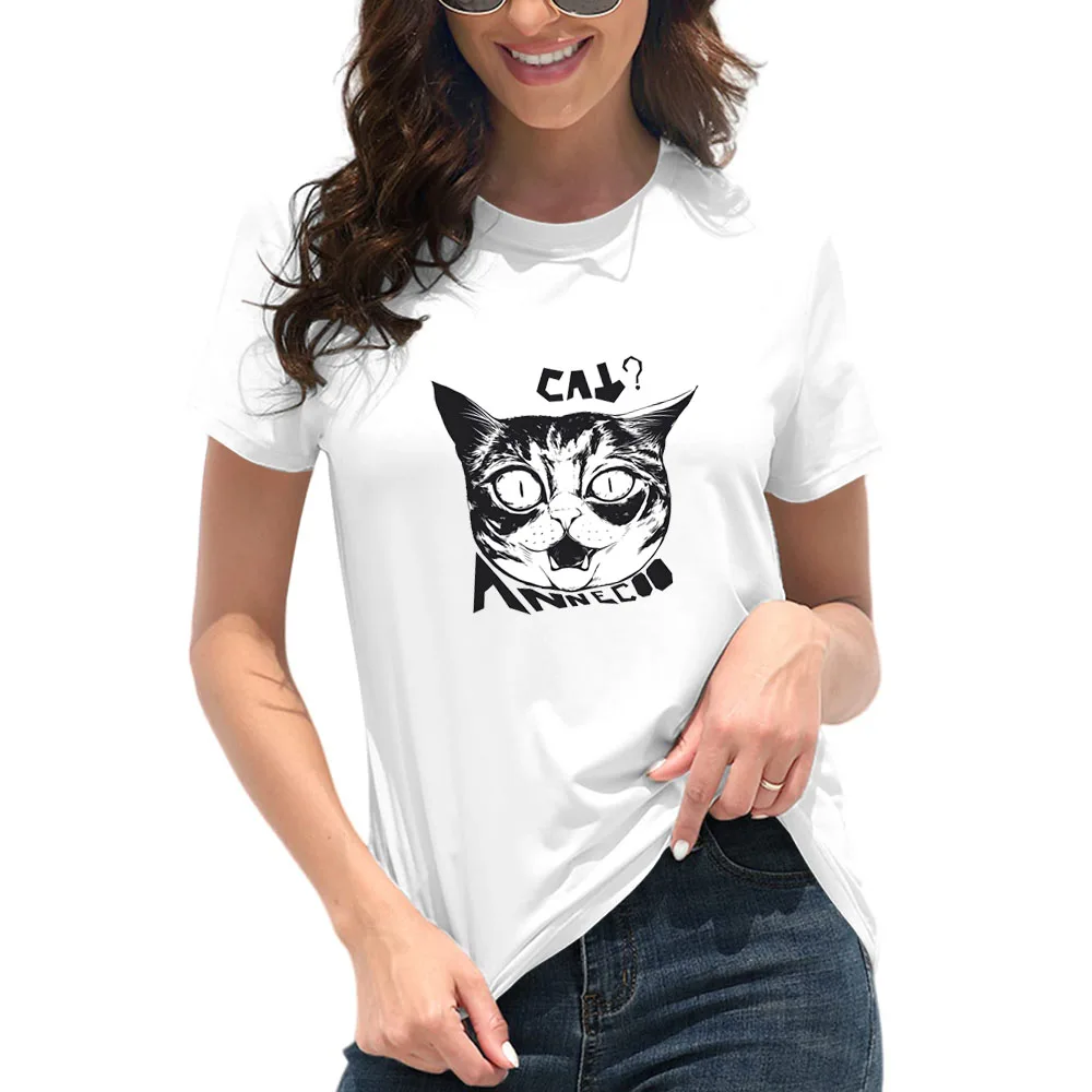 Women's new pure cotton T-shirt - cute and interesting cat pattern design - casual, fashionable and versatile - AliExpress hot s
Women's new pure cotton T-shirt - cute and interesting cat pattern design - casual, fashionable and versatile - AliExpress hot s