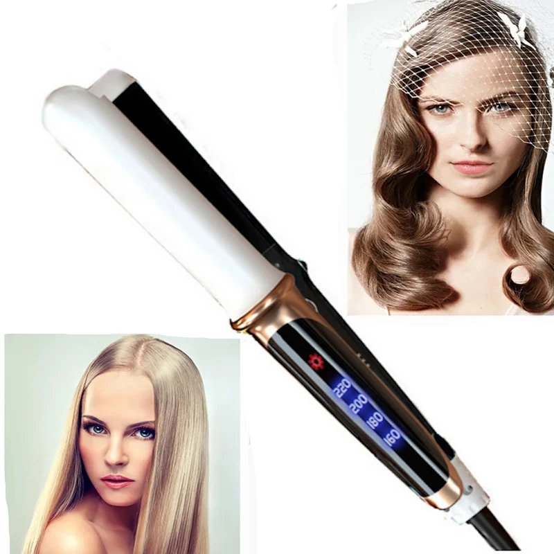 Two-in-one hair straightener, suitable for wet or dry hair, iron, curling comb, straightening stick, home styling salon tool
Two-in-one hair straightener, suitable for wet or dry hair, iron, curling comb, straightening stick, home styling salon tool