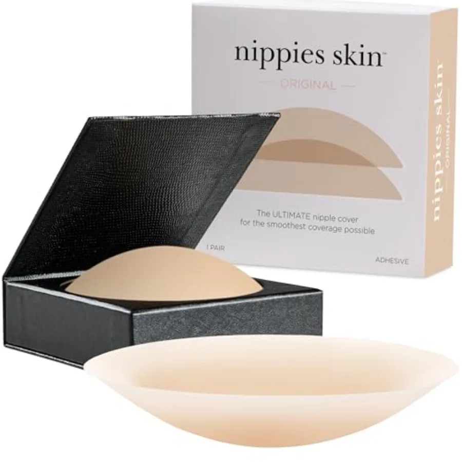 Nipple Covers for Women - Reusable Sticky Silicone Pasties with Travel Case - Original Circle or Lift Style Available
Nipple Covers for Women - Reusable Sticky Silicone Pasties with Travel Case - Original Circle or Lift Style Available