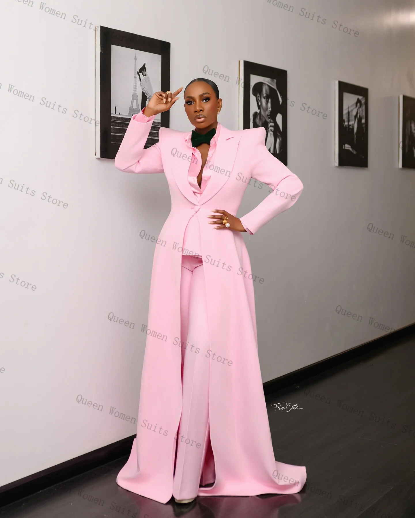 Pink Long Women Suit Pants Set 2 Pcs Blazer+Trousers Spring Cotton Prom Formal Office Lady Jacket Wedding Coat Customized
Pink Long Women Suit Pants Set 2 Pcs Blazer+Trousers Spring Cotton Prom Formal Office Lady Jacket Wedding Coat Customized