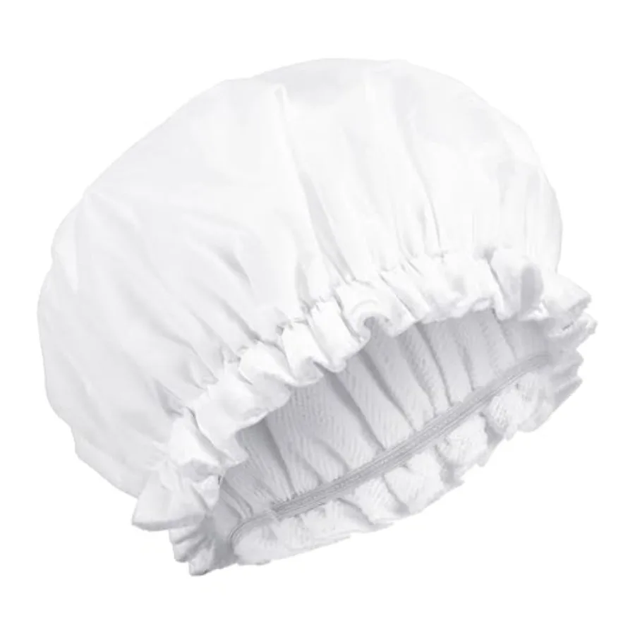Terry Lined Shower Caps for Women Reusable, Double Layer Large Shower Cap Terry Cloth Lined Waterproof Bath Cap Hair Cap for Lo
Terry Lined Shower Caps for Women Reusable, Double Layer Large Shower Cap Terry Cloth Lined Waterproof Bath Cap Hair Cap for Lo