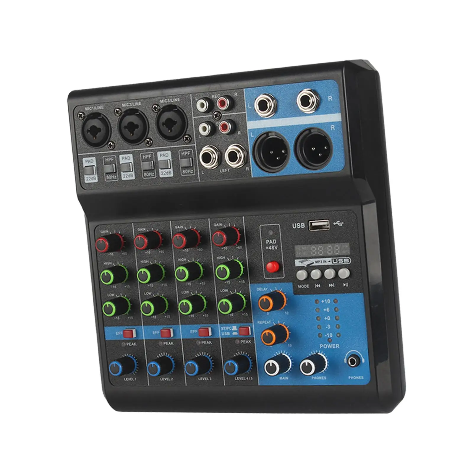 DJ Sound Mixer Mini Mixing Console Audio Mixer EU Power Adapter Stable Transmission
DJ Sound Mixer Mini Mixing Console Audio Mixer EU Power Adapter Stable Transmission