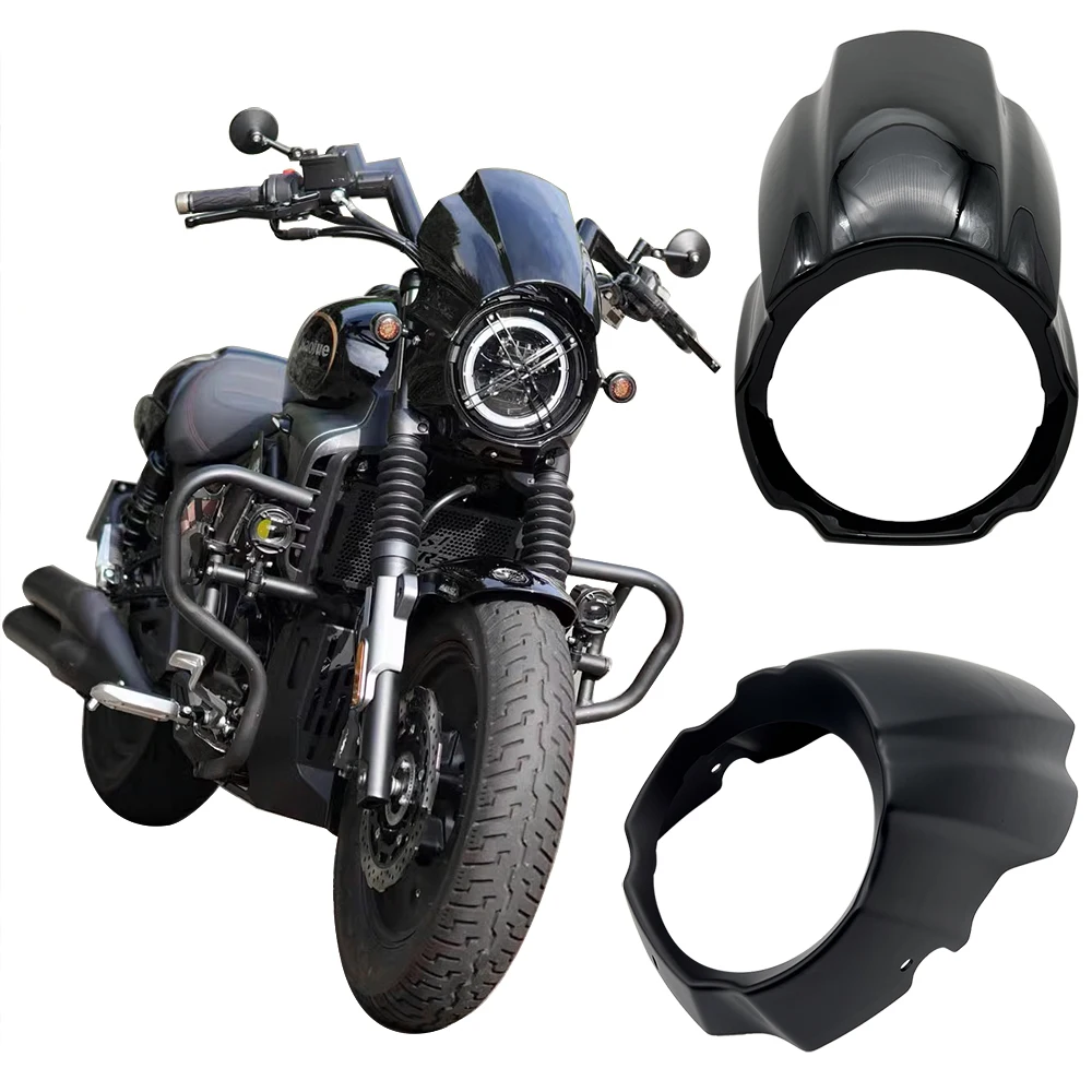 Motorcycle headlight fairing suitable for Haojue TR300 PLUS headlight cover ABS injection molded hood
Motorcycle headlight fairing suitable for Haojue TR300 PLUS headlight cover ABS injection molded hood