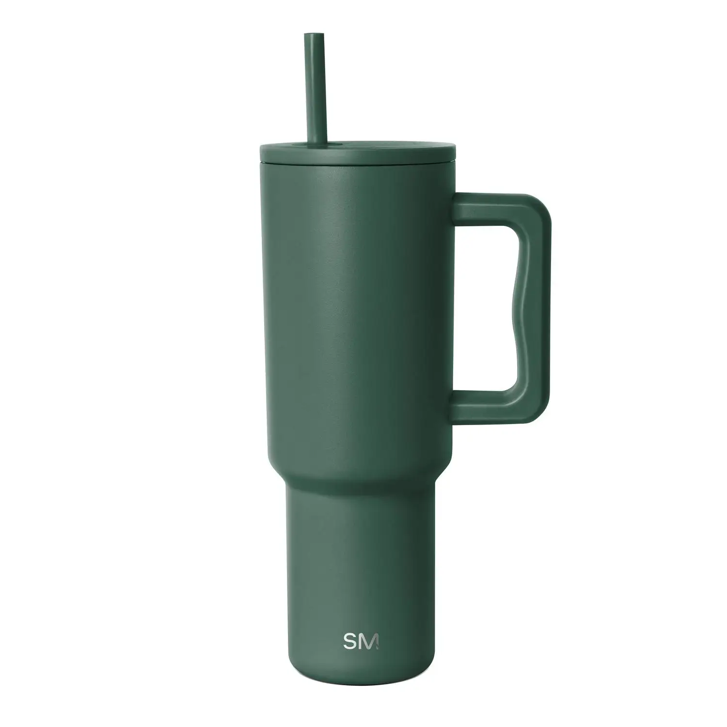 40 fl oz vacuum insulated stainless steel tumbler with reusable straw lid forest green design
40 fl oz vacuum insulated stainless steel tumbler with reusable straw lid forest green design
