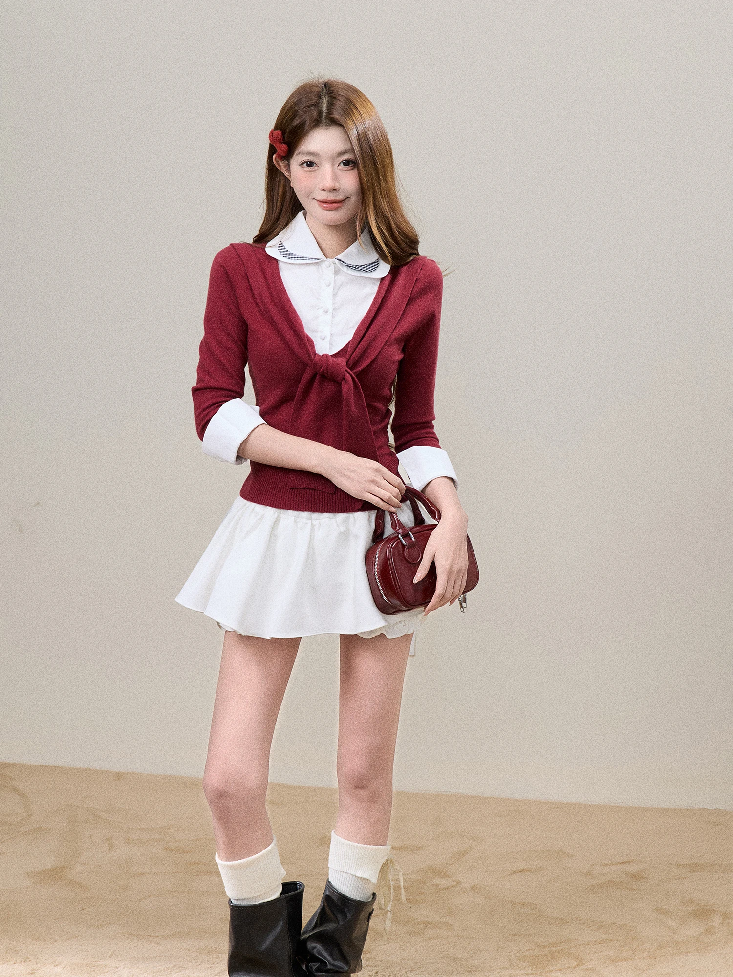 Sweetie Two-Tone Belted Mo Two-Piece Knitwear Long Sve Women's Early Spring Faion Design Girl's Sle Soft Medium Knit...
Sweetie Two-Tone Belted Mo Two-Piece Knitwear Long Sve Women's Early Spring Faion Design Girl's Sle Soft Medium Knit...