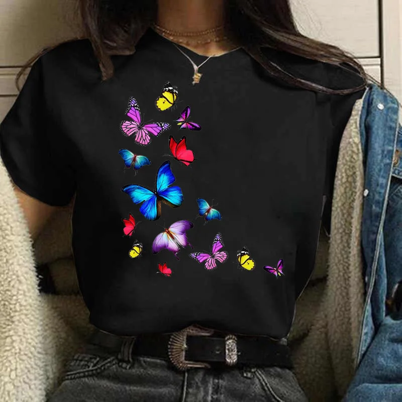 Cotton 100% Summer Burst Cute Cartoon Butterfly Trend Letter Print Top T-shirt Woman Tops Oversized T Shirt Aesthetic Clothes
Cotton 100% Summer Burst Cute Cartoon Butterfly Trend Letter Print Top T-shirt Woman Tops Oversized T Shirt Aesthetic Clothes