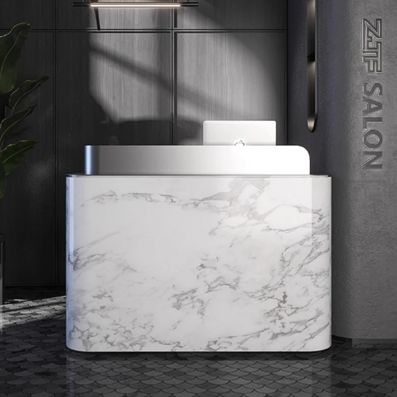 Luxury Counter Reception Desks Design Modern High Quality Light Luxury Reception Desks White Front Desk Bureau Office Furniture
Luxury Counter Reception Desks Design Modern High Quality Light Luxury Reception Desks White Front Desk Bureau Office Furniture