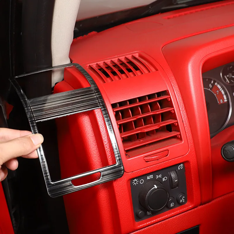 Для Hummer H3 2005-2009 Нержавеющая сталь Черный/углеродное волокно приборная панель боковая рамка для выхода воздуха декоративная наклейка автомобильные аксессуары
Для Hummer H3 2005-2009 Нержавеющая сталь Черный/углеродное волокно приборная панель боковая рамка для выхода воздуха декоративная наклейка автомобильные аксессуары