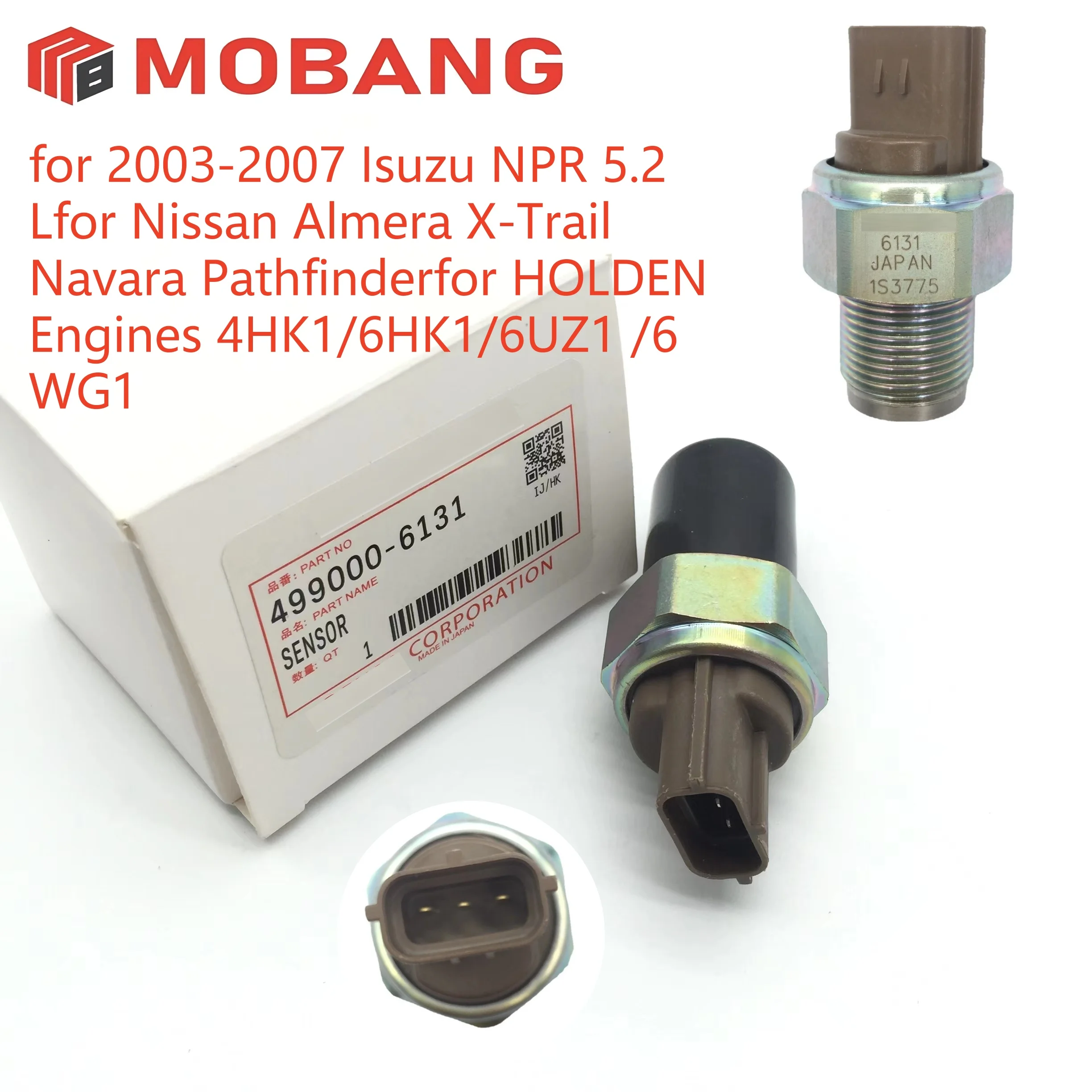 OriginalFuel Common Rail Pressure Sensor 499000-6131 8981197900 For Nissan Navara D40 NP300 Pathfinder 2.5 DCI Isuzu- Holden 4HK
OriginalFuel Common Rail Pressure Sensor 499000-6131 8981197900 For Nissan Navara D40 NP300 Pathfinder 2.5 DCI Isuzu- Holden 4HK