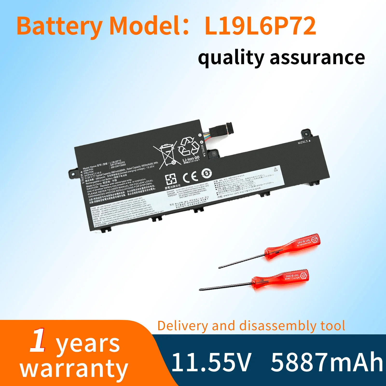 L19L6P72 L19C6P72 Laptop Battery For Lenovo ThinkPad T15p 1st Gen ThinkPad P15v 1st Gen 20TN 20TM 20TQ 20TR Series
L19L6P72 L19C6P72 Laptop Battery For Lenovo ThinkPad T15p 1st Gen ThinkPad P15v 1st Gen 20TN 20TM 20TQ 20TR Series