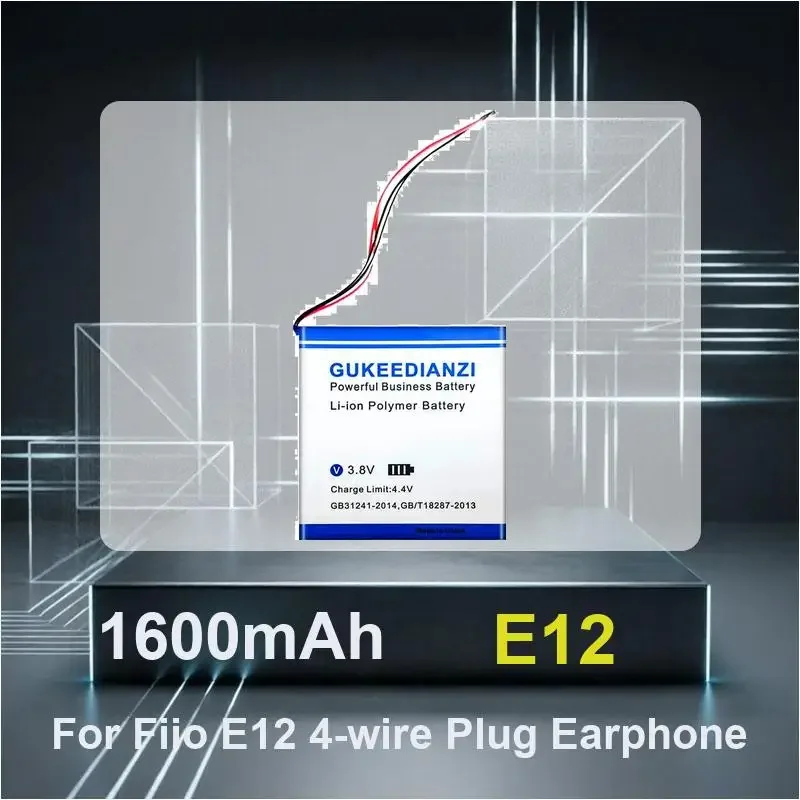 E12 1600mAh High Capacity In - Ear Headphones Battery For Fiio e12 / e12 Mont Blanc Accumulator 4-wire Plug
E12 1600mAh High Capacity In - Ear Headphones Battery For Fiio e12 / e12 Mont Blanc Accumulator 4-wire Plug