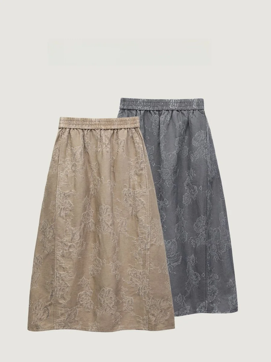 Chunhe Linen Embroidered Elastic Waist Half Skirt Versatile Elegant Women's Fashion Autumn 2026 A-Line Batwing Shape
Chunhe Linen Embroidered Elastic Waist Half Skirt Versatile Elegant Women's Fashion Autumn 2026 A-Line Batwing Shape