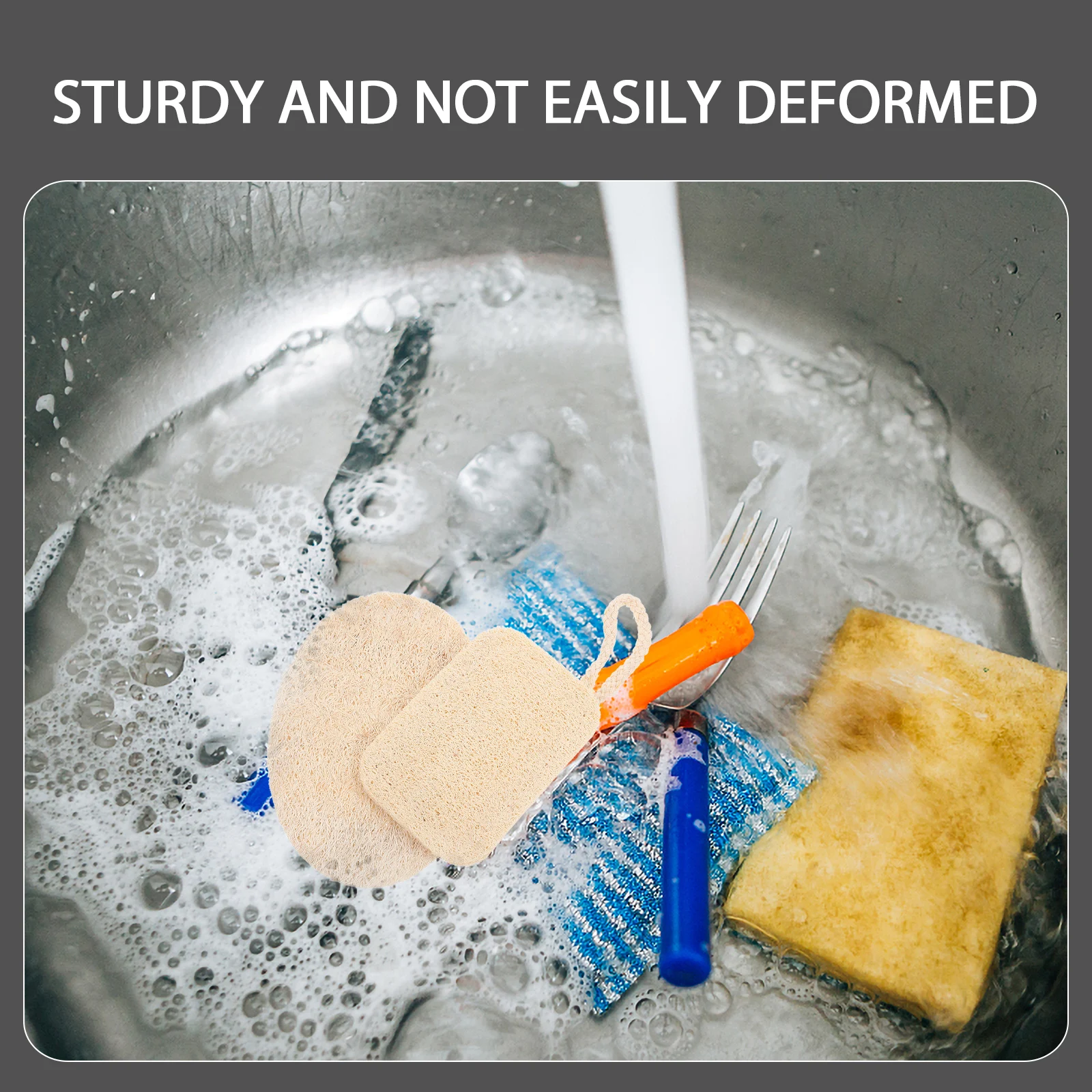 2pcs Dish Loofah Scrubber Kitchen Cleaning Natural Sponge Dish Washing Scrubbers Lightweight Storage Home Use 
2pcs Dish Loofah Scrubber Kitchen Cleaning Natural Sponge Dish Washing Scrubbers Lightweight Storage Home Use