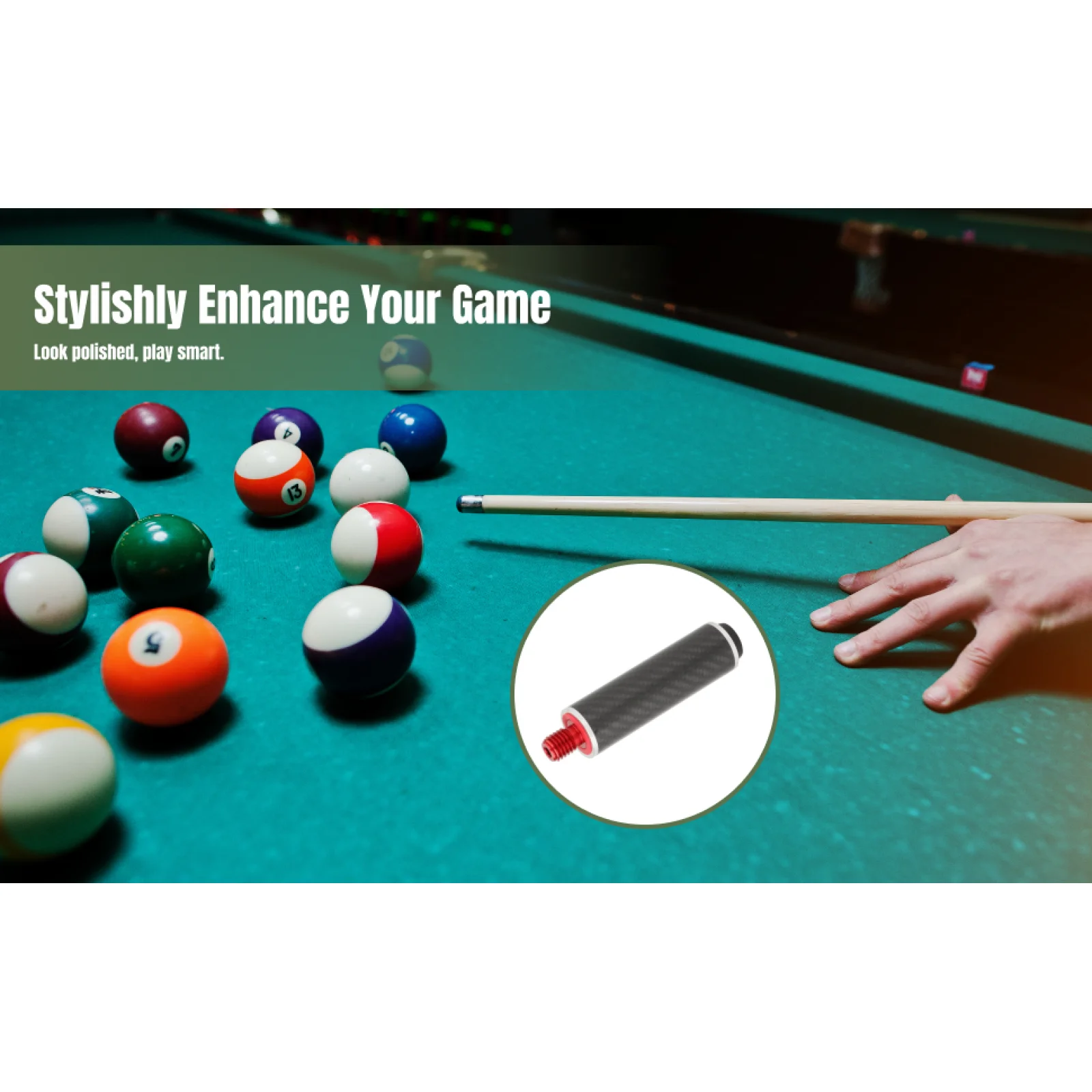 Billiards Pool Cue Extension Practice Games Athlete Cue End Extender Adapter
Billiards Pool Cue Extension Practice Games Athlete Cue End Extender Adapter