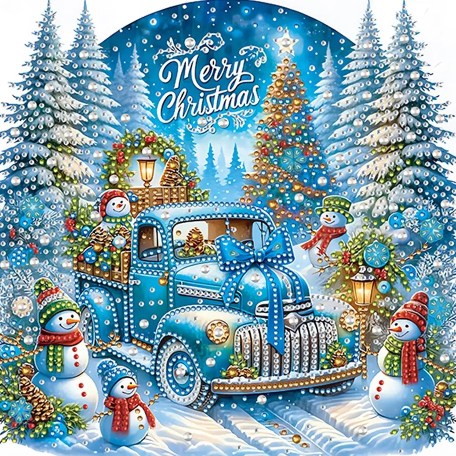 6pcs Partial Drill Xmas Car Diamond Painting Kits Special Shape 30x30cm
6pcs Partial Drill Xmas Car Diamond Painting Kits Special Shape 30x30cm