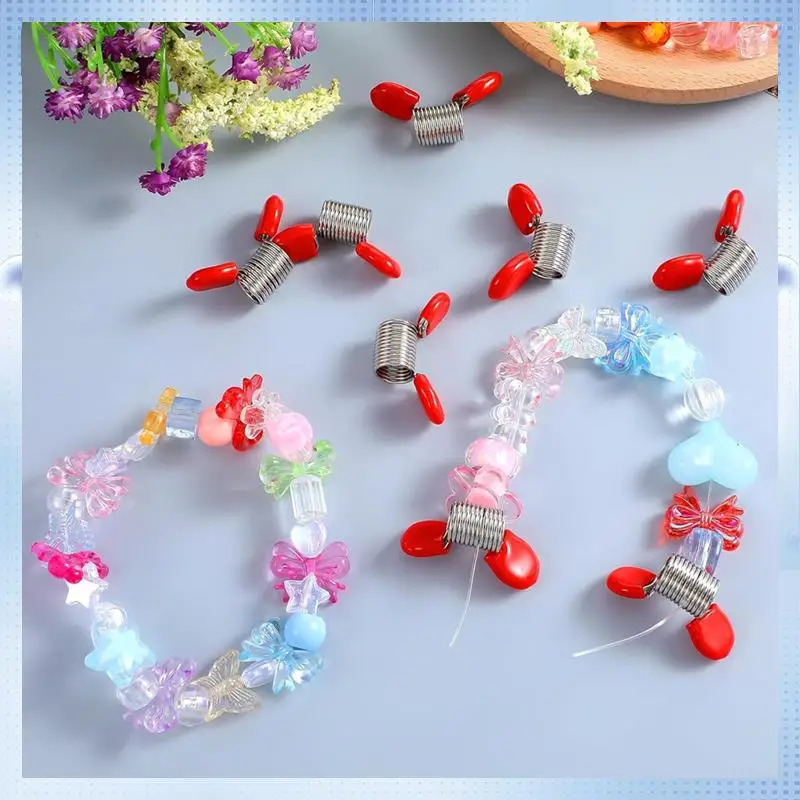 Multifuntional Jewelry Making Bead Stoppers 6pcs Bead Clips With Red pink Handles Spring Prevent Beads From Falling DIY Tool
Multifuntional Jewelry Making Bead Stoppers 6pcs Bead Clips With Red pink Handles Spring Prevent Beads From Falling DIY Tool