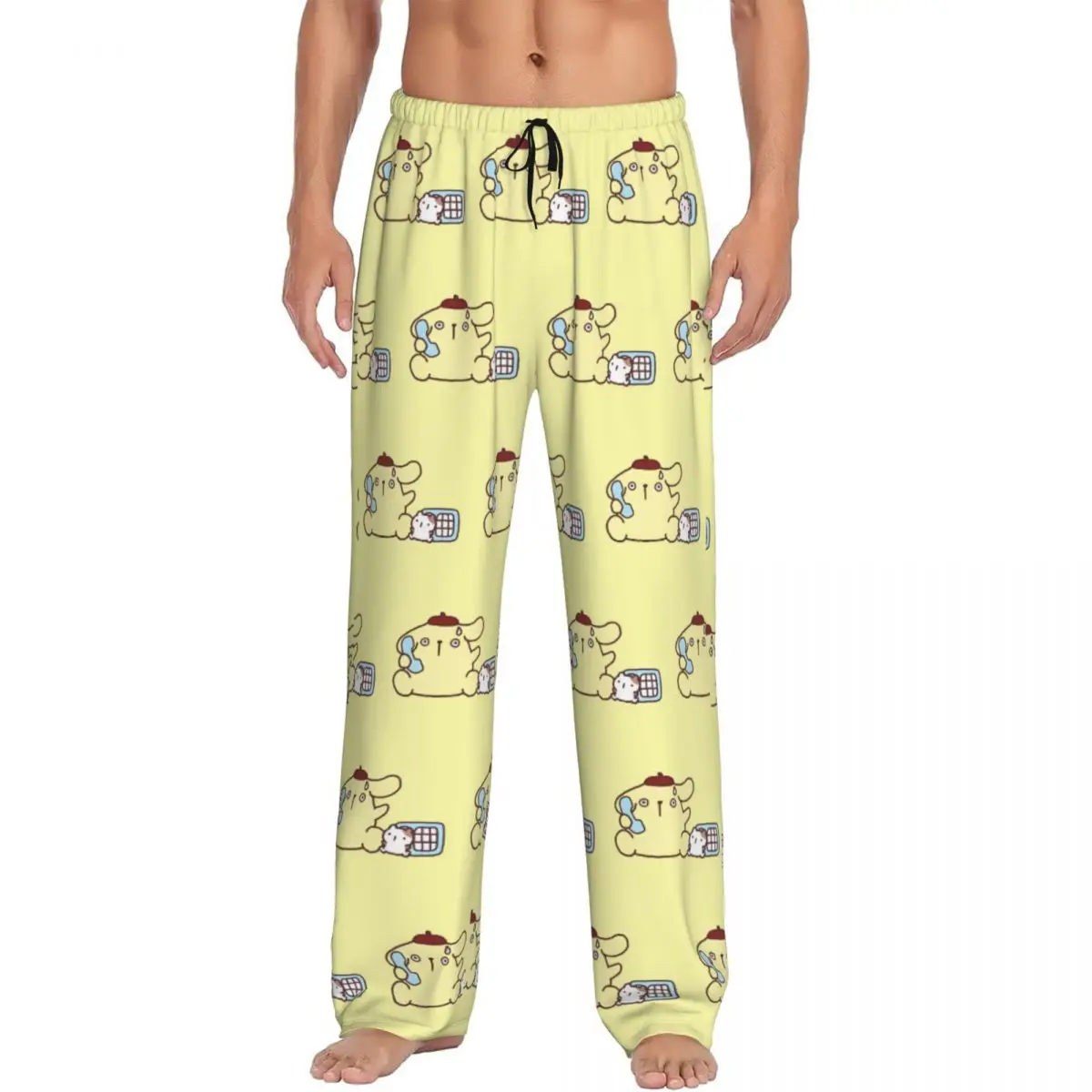 Custom Pompompurin Pajama Pants Sleepwear for Men Elastic Waistband Cute Dog Sleep Lounge Bottoms with Pockets
Custom Pompompurin Pajama Pants Sleepwear for Men Elastic Waistband Cute Dog Sleep Lounge Bottoms with Pockets
