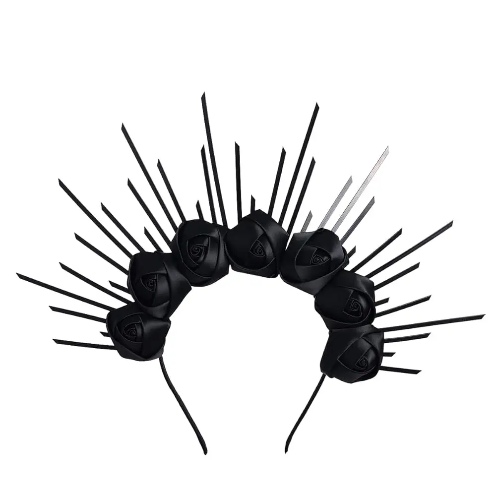 Gold Spike Halo Crown Headpiece NYLON ZIP TIE Wedding Bride Hair Band Tiara
Gold Spike Halo Crown Headpiece NYLON ZIP TIE Wedding Bride Hair Band Tiara