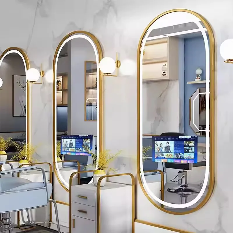 Custom Modern Smart TV Metal Makeup Mirror For Barber Shop And Beauty Salon LED Feature Rich Design
Custom Modern Smart TV Metal Makeup Mirror For Barber Shop And Beauty Salon LED Feature Rich Design