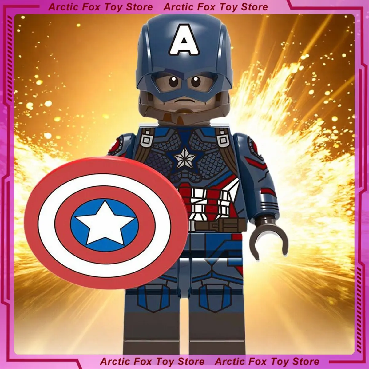 5cm The Avengers Movie Figure Captain America Peripheral Model Assembling Building Blocks Desktop Decoration Ornaments Gift Toys
5cm The Avengers Movie Figure Captain America Peripheral Model Assembling Building Blocks Desktop Decoration Ornaments Gift Toys