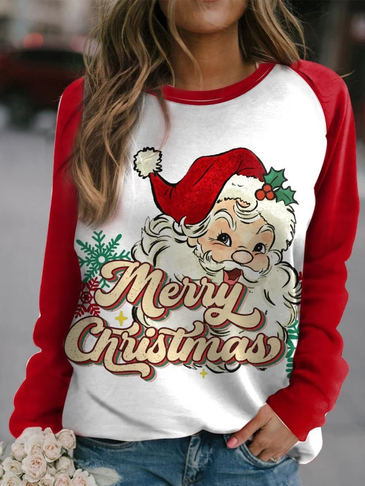 New European And American Autumn And Winter New Long Sleeved Women's Fashion Casual Christmas Print Round Neck Pullover Hoodie
New European And American Autumn And Winter New Long Sleeved Women's Fashion Casual Christmas Print Round Neck Pullover Hoodie