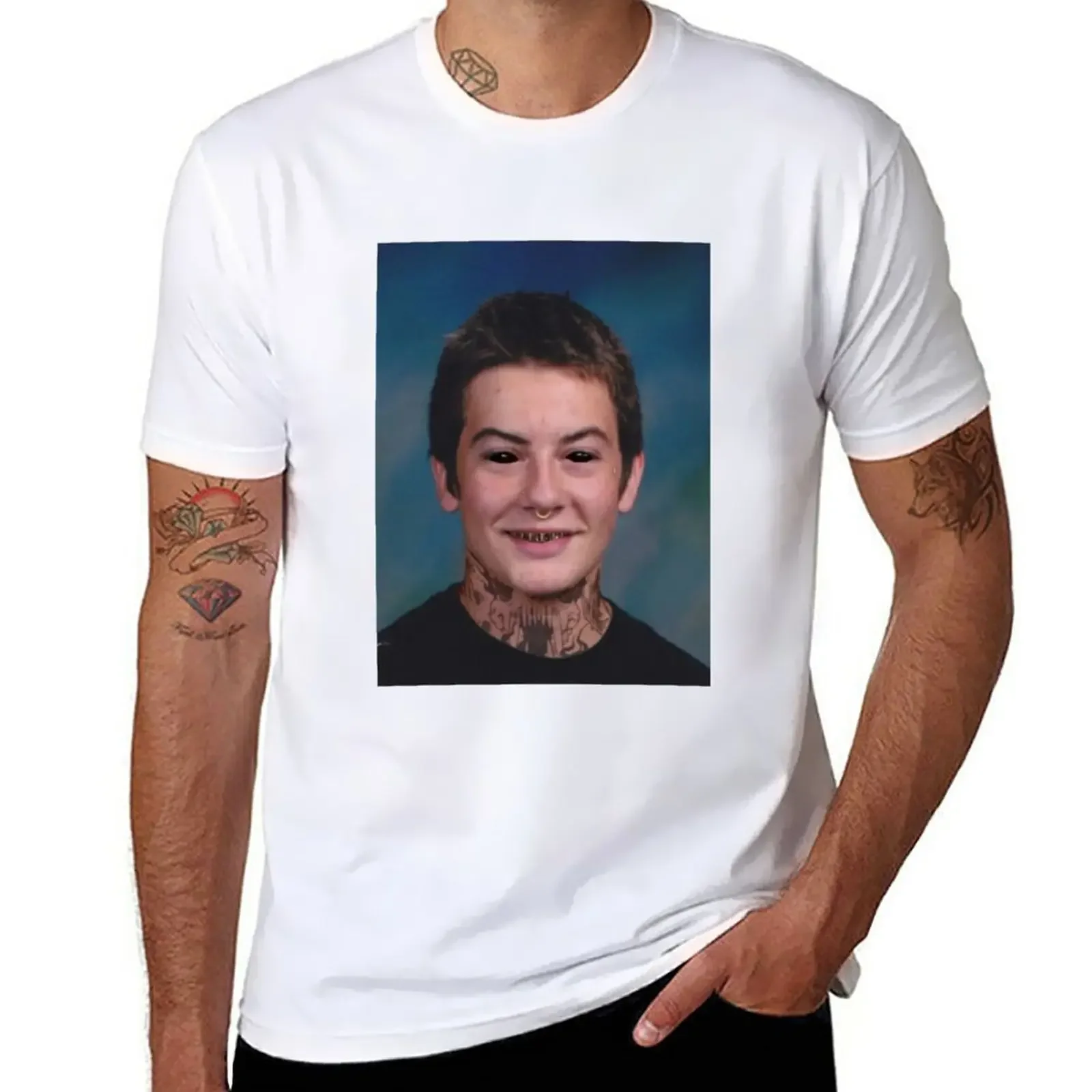 Terror Reid School Photo T-Shirt sublime summer clothes oversizeds men t shirt
Terror Reid School Photo T-Shirt sublime summer clothes oversizeds men t shirt