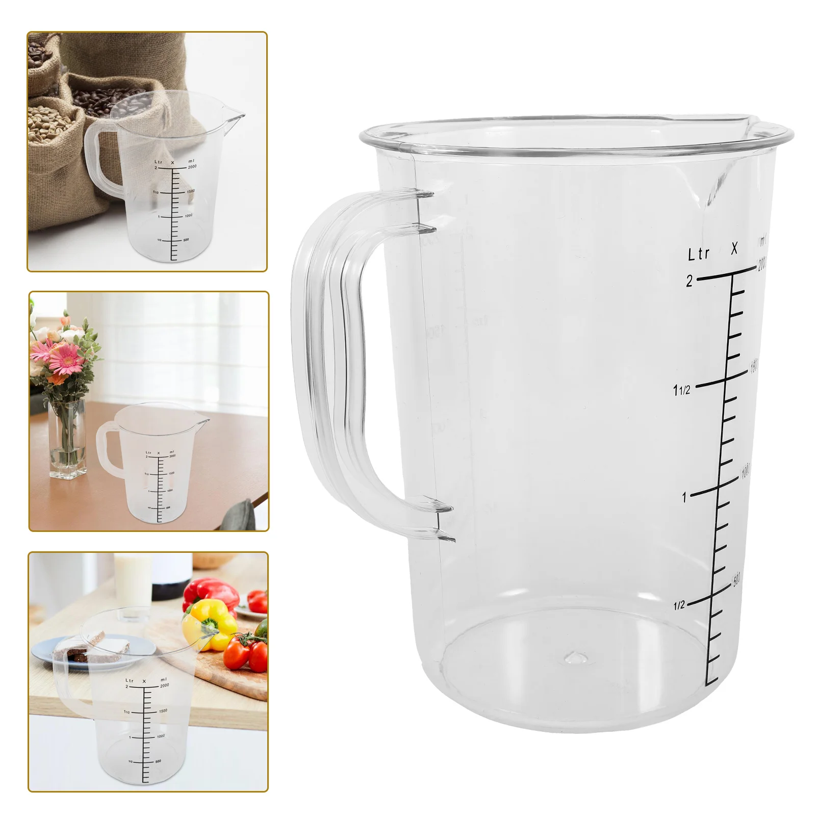Large Capacity Measuring Cup with Handle Kitchen Fluid Measurement Tool Portable Lightweight Cups for Milk
Large Capacity Measuring Cup with Handle Kitchen Fluid Measurement Tool Portable Lightweight Cups for Milk