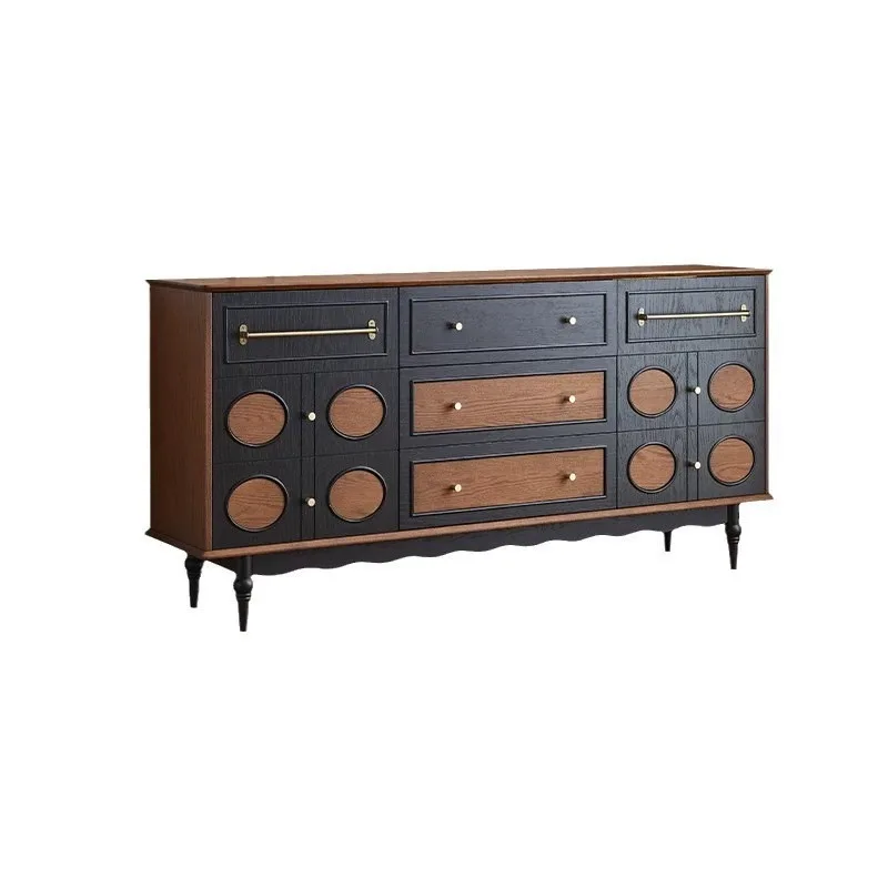 New French solid wood dining side cabinet, household kitchen cabinet, living room room wall locker, retro color matching side
New French solid wood dining side cabinet, household kitchen cabinet, living room room wall locker, retro color matching side