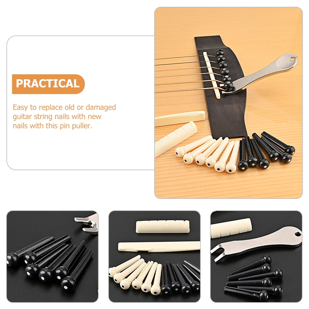 1 set 1 Set Bridge Pins With Pin Puller Durable Acoustic Electric Guitar Tuning Pegs Replacement Guitar Repair Supplies Tool Kit
1 set 1 Set Bridge Pins With Pin Puller Durable Acoustic Electric Guitar Tuning Pegs Replacement Guitar Repair Supplies Tool Kit