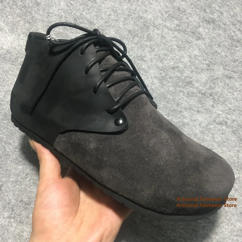 Mid-Top Soft-Soled Lace-Up Casual Shoes Solid Color Men's Shoes Outdoor Men's Leather Shoes Trendy Handmade Men's Shoes
Mid-Top Soft-Soled Lace-Up Casual Shoes Solid Color Men's Shoes Outdoor Men's Leather Shoes Trendy Handmade Men's Shoes
