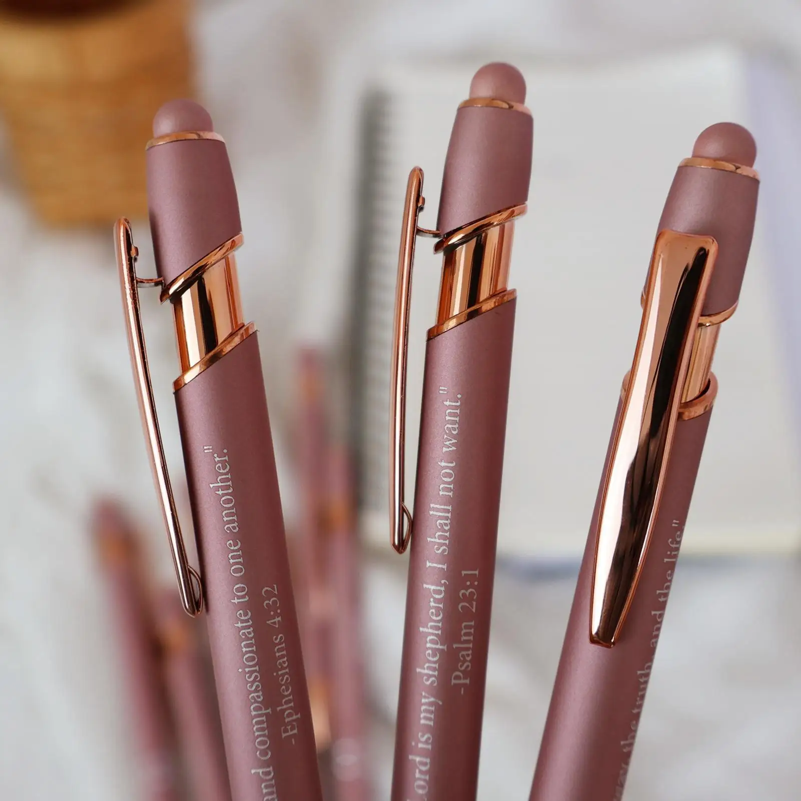 Bible Verse Ballpoint Pen 10/set Bible Motto Copywriting Ballpoint Pens Black Ink Retractable Ballpoint Pens With Touch Pen Tips
Bible Verse Ballpoint Pen 10/set Bible Motto Copywriting Ballpoint Pens Black Ink Retractable Ballpoint Pens With Touch Pen Tips