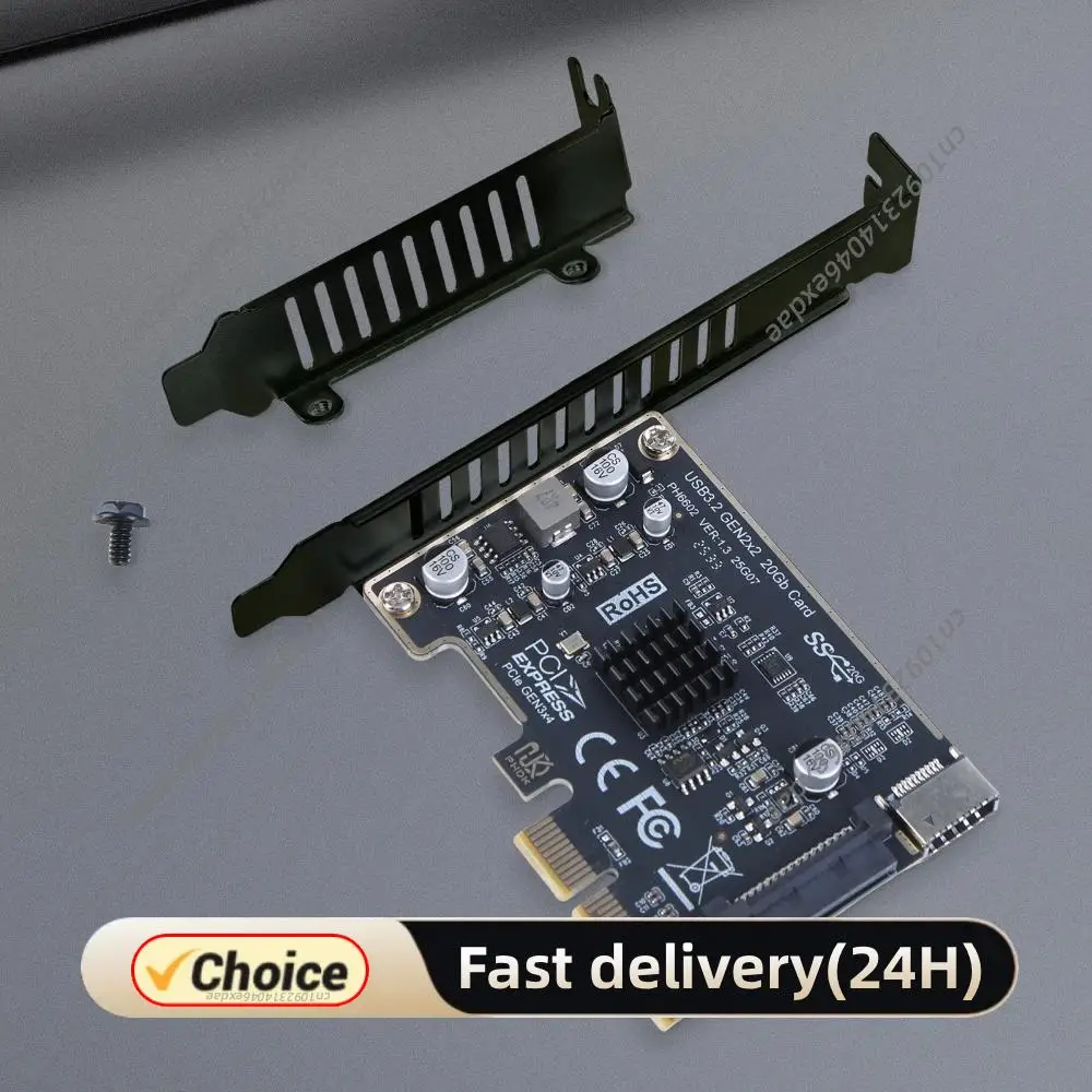 Карта расширения PCIe на Type-E USB 3.2 GEN2 20 Гбит/с, плата-райзер, конвертер для передней панели настольного ПК Type-C
Карта расширения PCIe на Type-E USB 3.2 GEN2 20 Гбит/с, плата-райзер, конвертер для передней панели настольного ПК Type-C