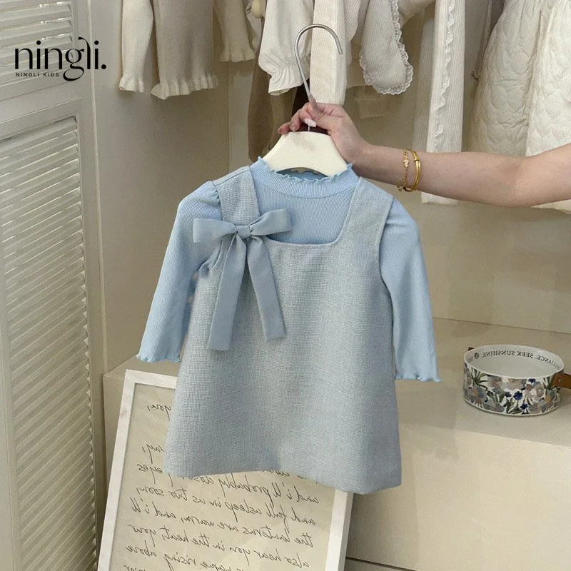 NL-Girls' Autumn Clothing Suits New Female Baby Western Style Vest Dress Fashion Bottoming Shirt Casual Spring and Autumn Two Pi
NL-Girls' Autumn Clothing Suits New Female Baby Western Style Vest Dress Fashion Bottoming Shirt Casual Spring and Autumn Two Pi