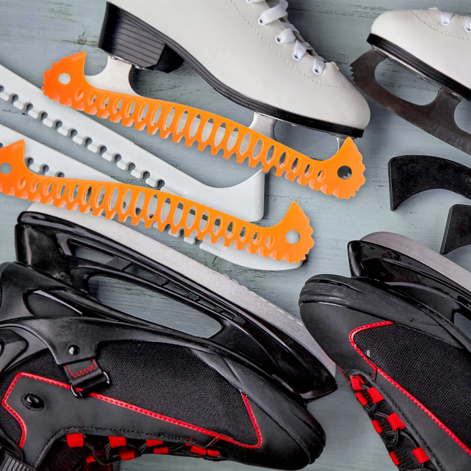 2Pcs Ice Skate Blade Covers Skate Guards Figure Skating Hockey Ice Skating Accessories Blade Protection Soft Lightweight Family
2Pcs Ice Skate Blade Covers Skate Guards Figure Skating Hockey Ice Skating Accessories Blade Protection Soft Lightweight Family