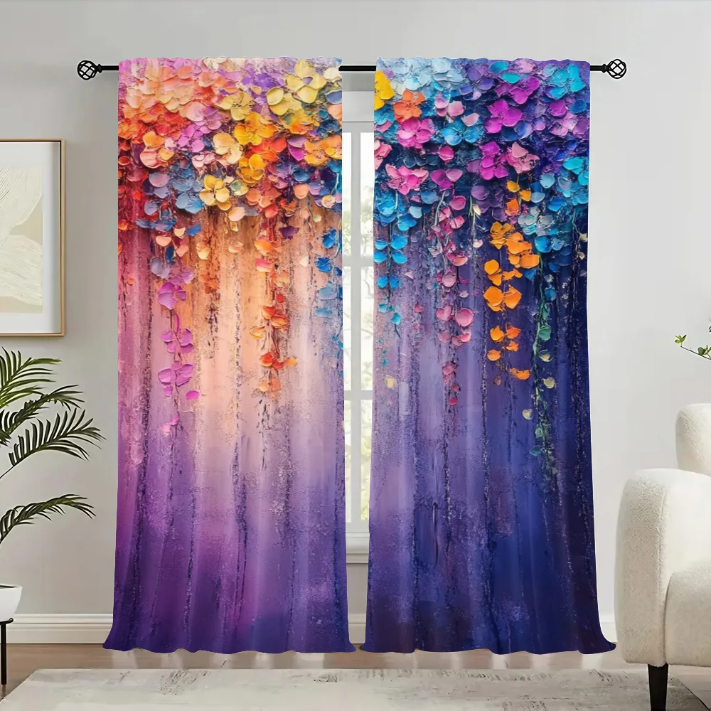 2pc, Window Drapes Dream color flowers Versatile Polyester,Without Electricity Spring Party & Holiday Decor Use for All
2pc, Window Drapes Dream color flowers Versatile Polyester,Without Electricity Spring Party & Holiday Decor Use for All