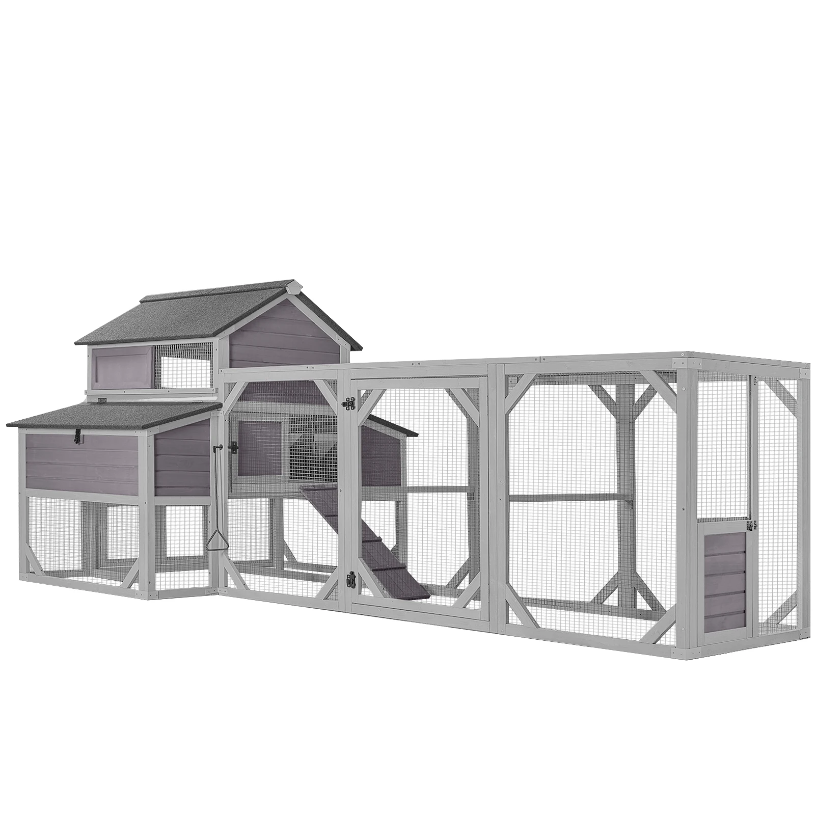 118" Large Outdoor Chicken Coop for 8-10 Chickens with Run ( Inner Space 41.28ft²)
118" Large Outdoor Chicken Coop for 8-10 Chickens with Run ( Inner Space 41.28ft²)