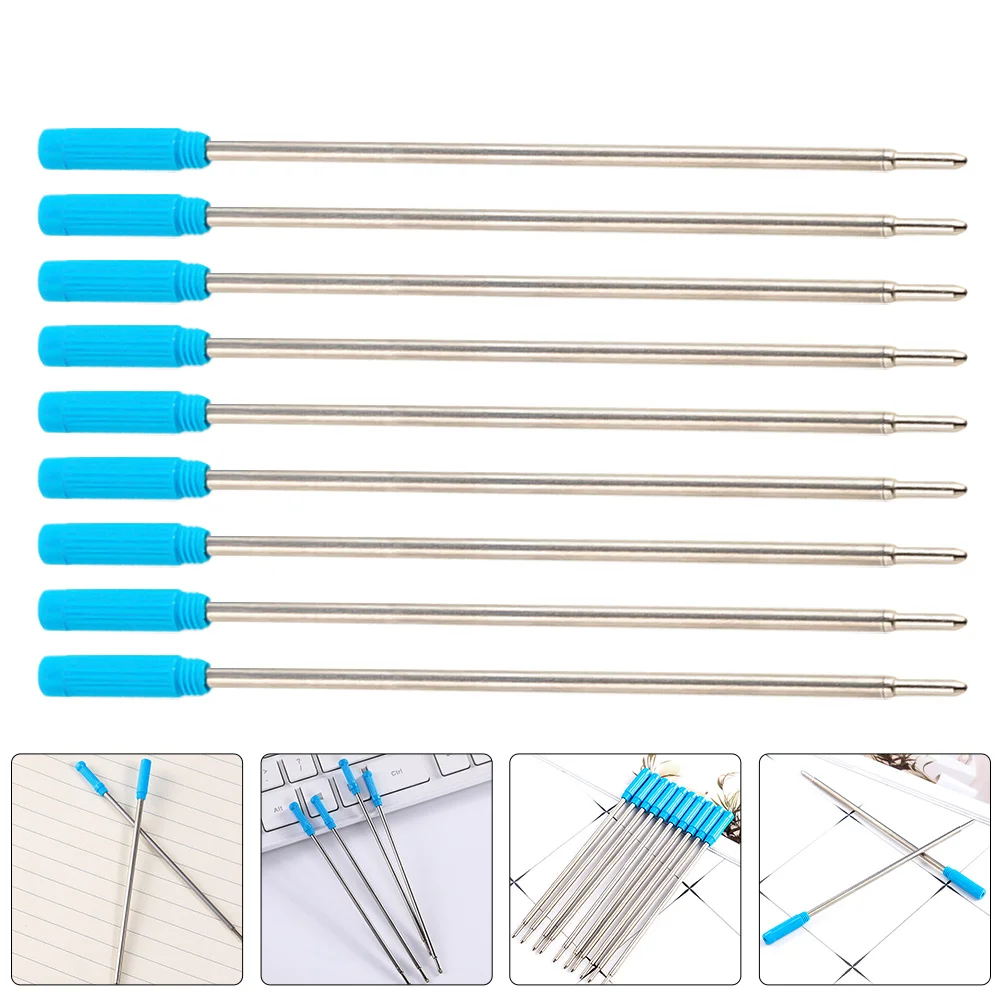 50Pcs Metal Ballpoint Pen Refills Blue Ink Quick Drying Smooth Writing Replacement Pen Refills Supplies
50Pcs Metal Ballpoint Pen Refills Blue Ink Quick Drying Smooth Writing Replacement Pen Refills Supplies